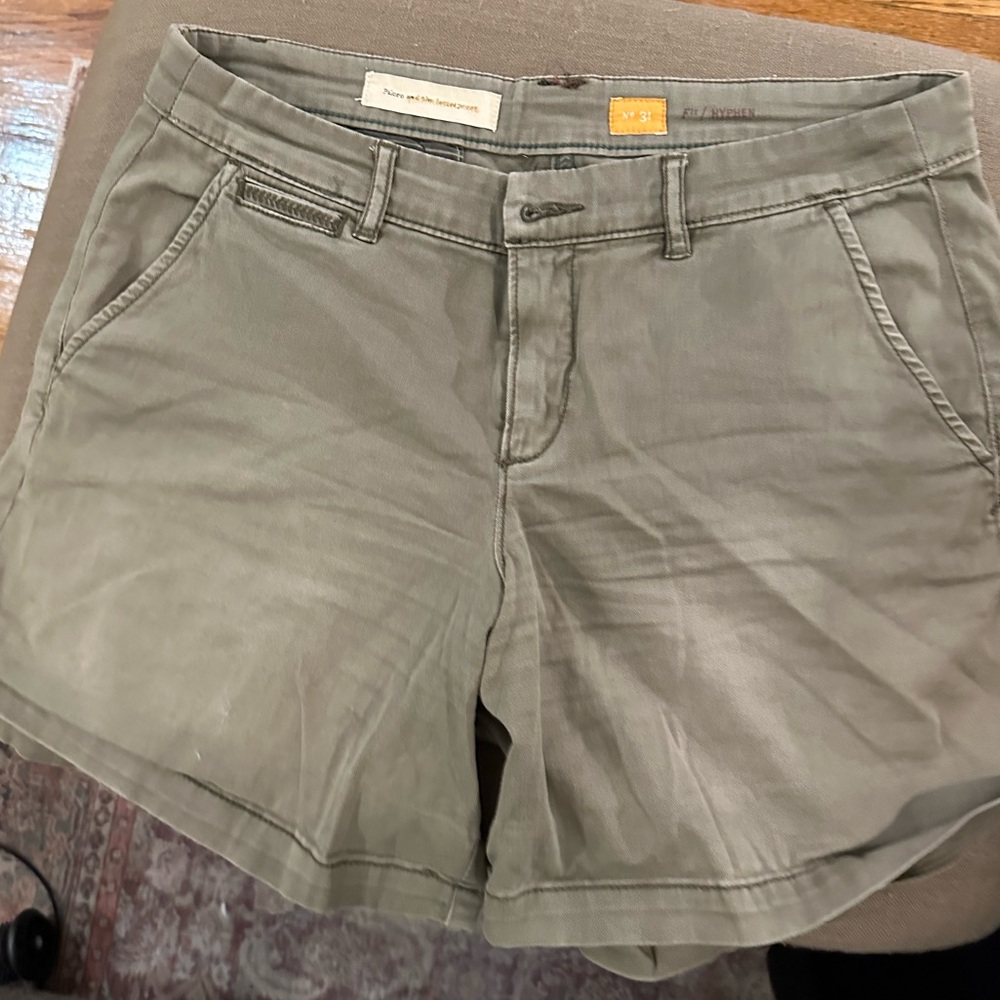 Anthropologie green shorts